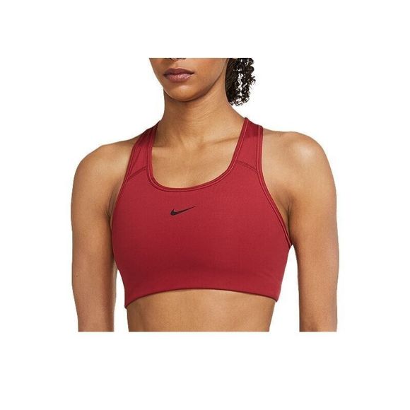 Nike BV3636 Women's Sz XS Red Dri-Fit Swoosh Logo Medium Support Sports Bra - Picture 6 of 7